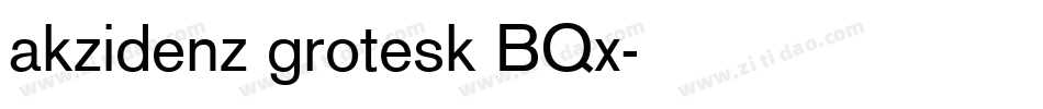 akzidenz grotesk BQx字体转换